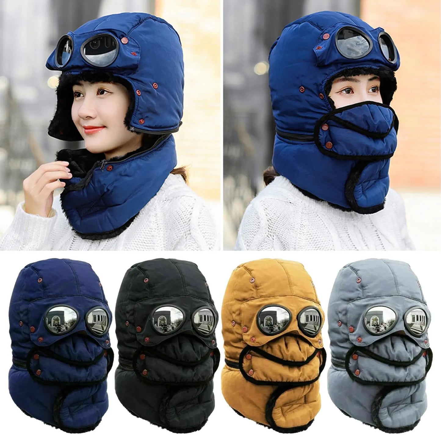 Polar Vision Thermo Winddichte Gesichtsbedeckung Beanie
