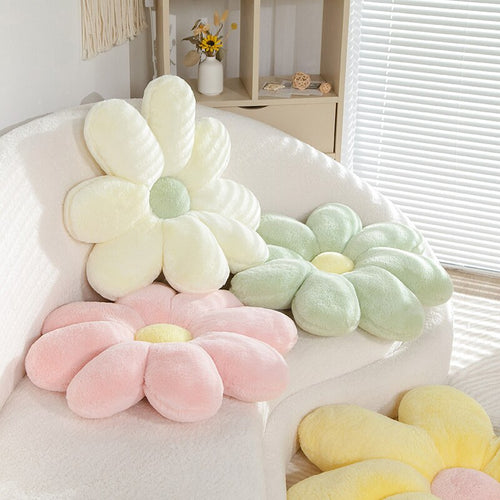 Fluffy Daisy Kissen - Pastell | Karnz