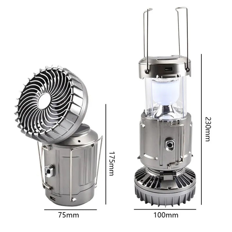 Eingebaute Ventilator Angel-LED-Zeltlampe | Karnz