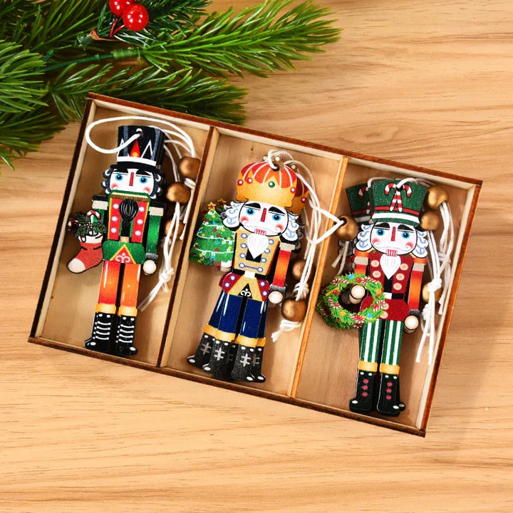 Fröhliche Weihnachtsanhänger – Bunte Dekorationsanhänger für den Weihnachtsbaum | Karnz