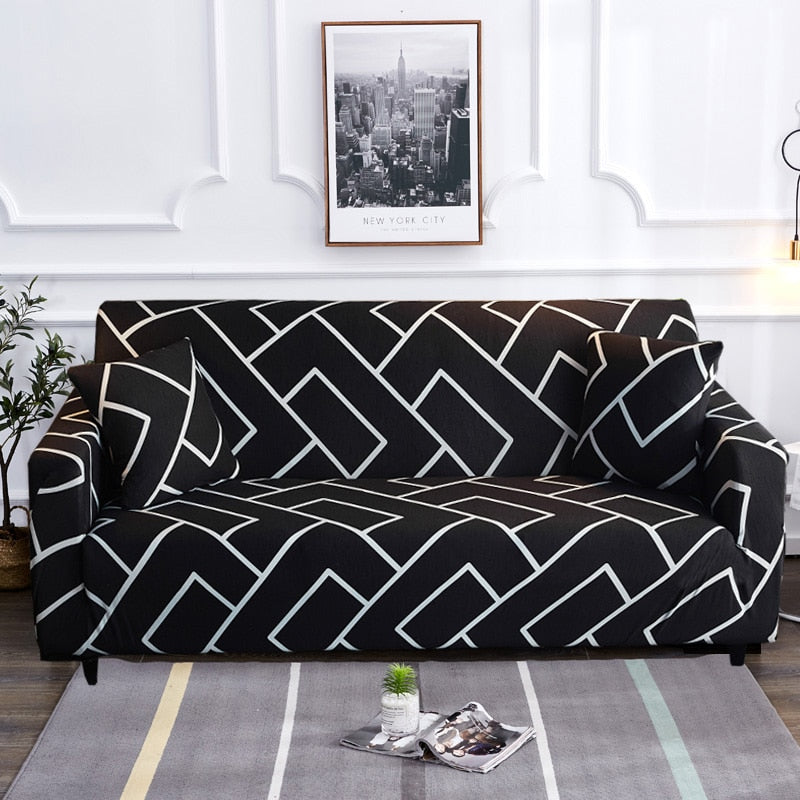 Modern rutschfeste bunte elastische Sofabezug | Karnz