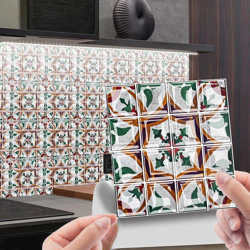 DecoMosaic 3D Mosaik Wandfliesen Aufkleber Karnz