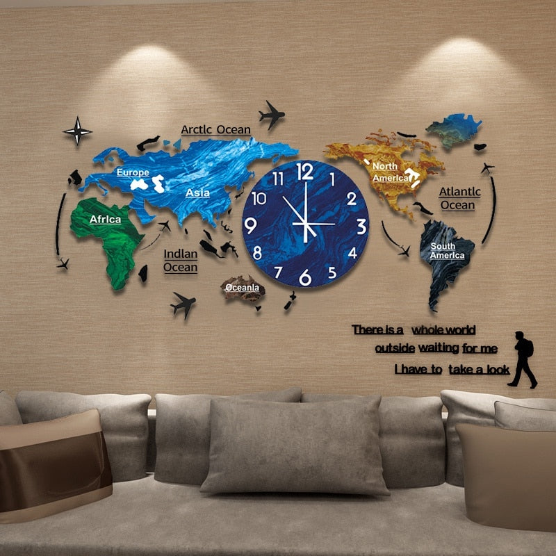 Karnz | Artsy Time Einzigartige Acryl 3D DIY Wanduhr