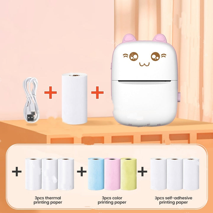 Mini Cat Thermal Karnzuetooth Etikettendrucker | Karnz