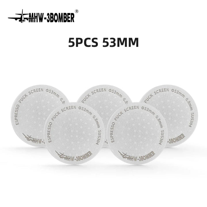 MHW-3BOMBER 51/53/58.5mm Espresso Puck Screen Doppel-Layer Metall Kaffee Wiederverwendbarer Filter