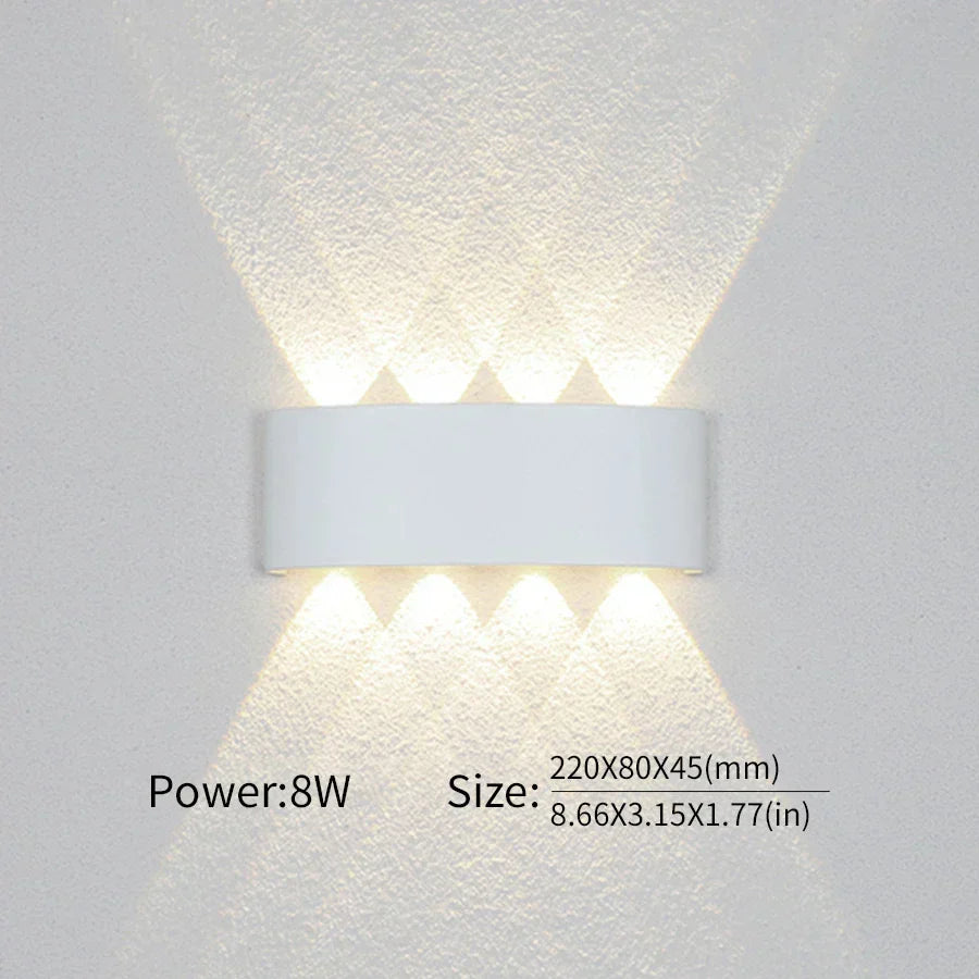 Moderne Beleuchtung, Innen- oder Außenbereich: Die vielseitige LED-Wandleuchte