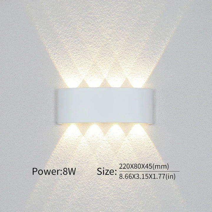 Moderne Beleuchtung, Innen- oder Außenbereich: Die vielseitige LED-Wandleuchte
