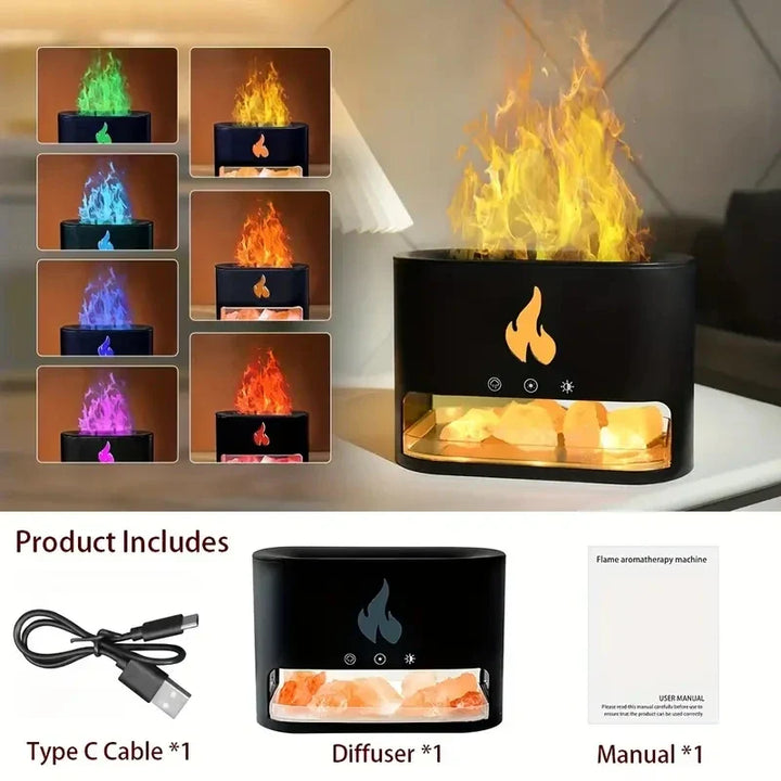 Kristallsalzstein Feuer Verdampfer