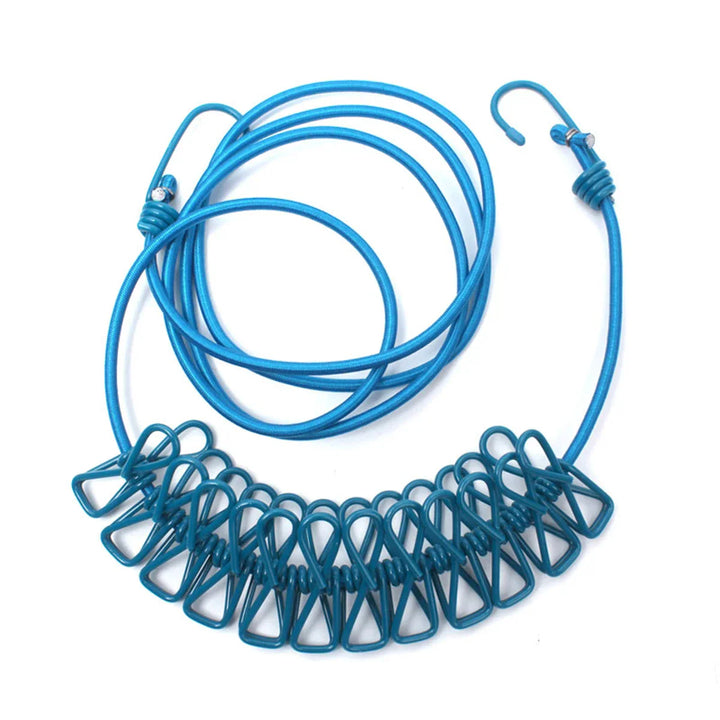 Winddicht Rutschfeste Elastische Multi-Clip Reise Wäscheleine | Karnz