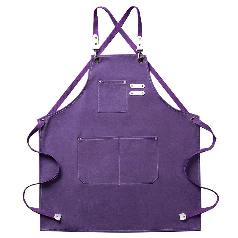 Canvas Schürze mit Taschen, verstellbar, Unisex | Karnz