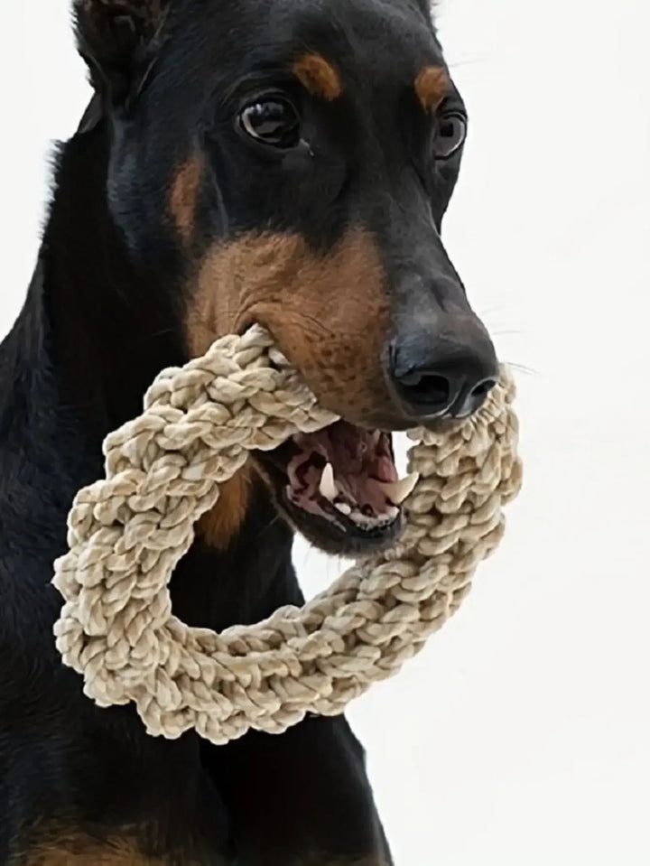 Robuste Baumwollkauerring für Hunde Karnz