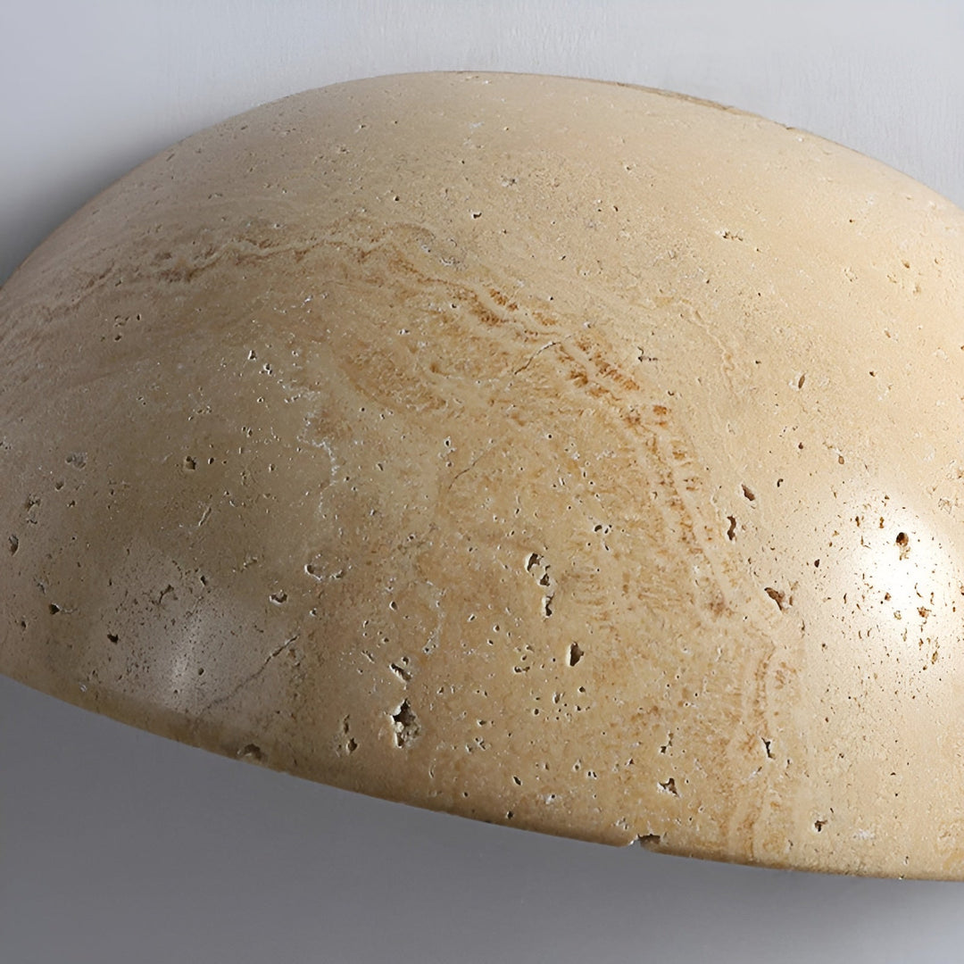 Halb-Runde LED Wabi-Sabi Wandlampe - ZenGlow | Karnz