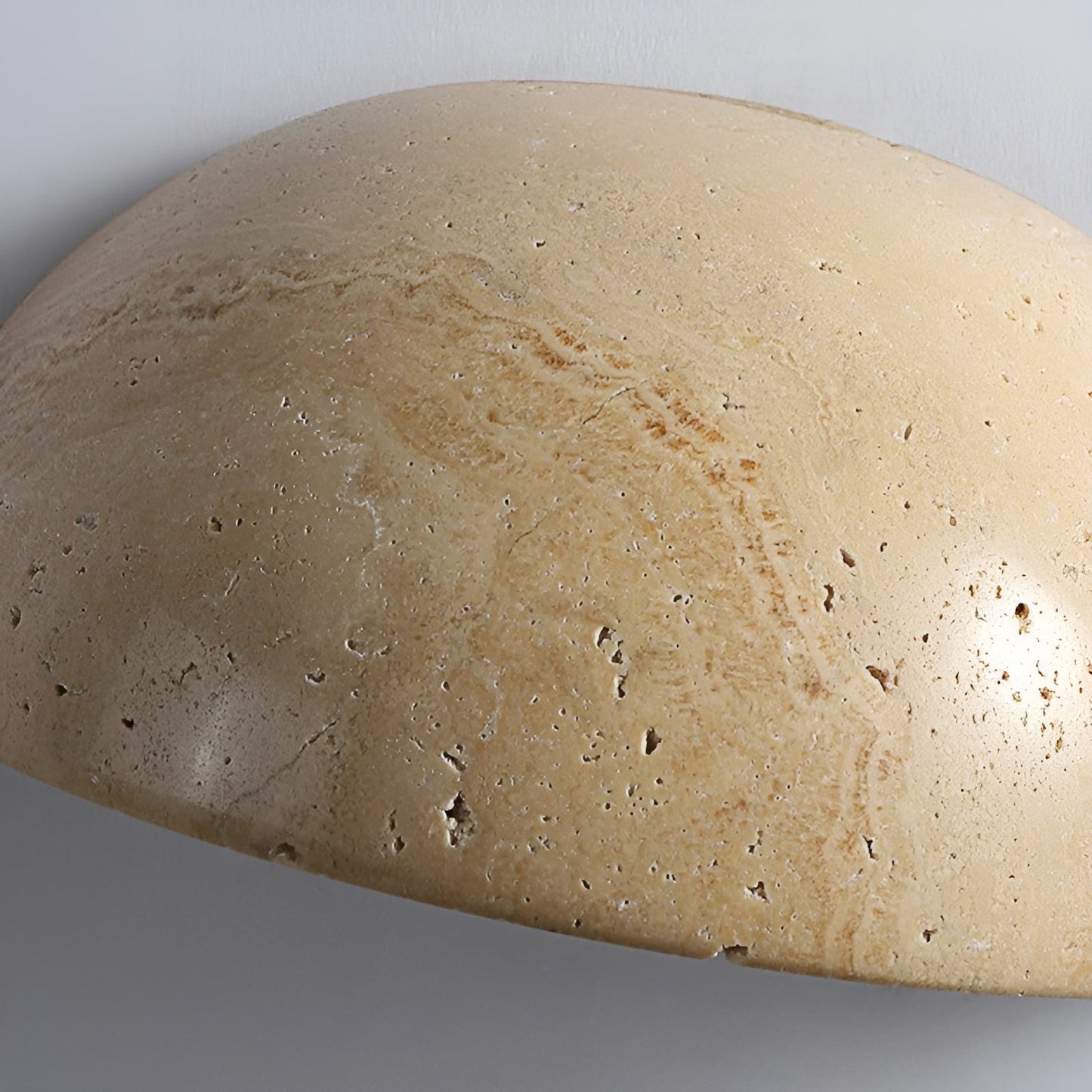 Halb-Runde LED Wabi-Sabi Wandlampe - ZenGlow | Karnz