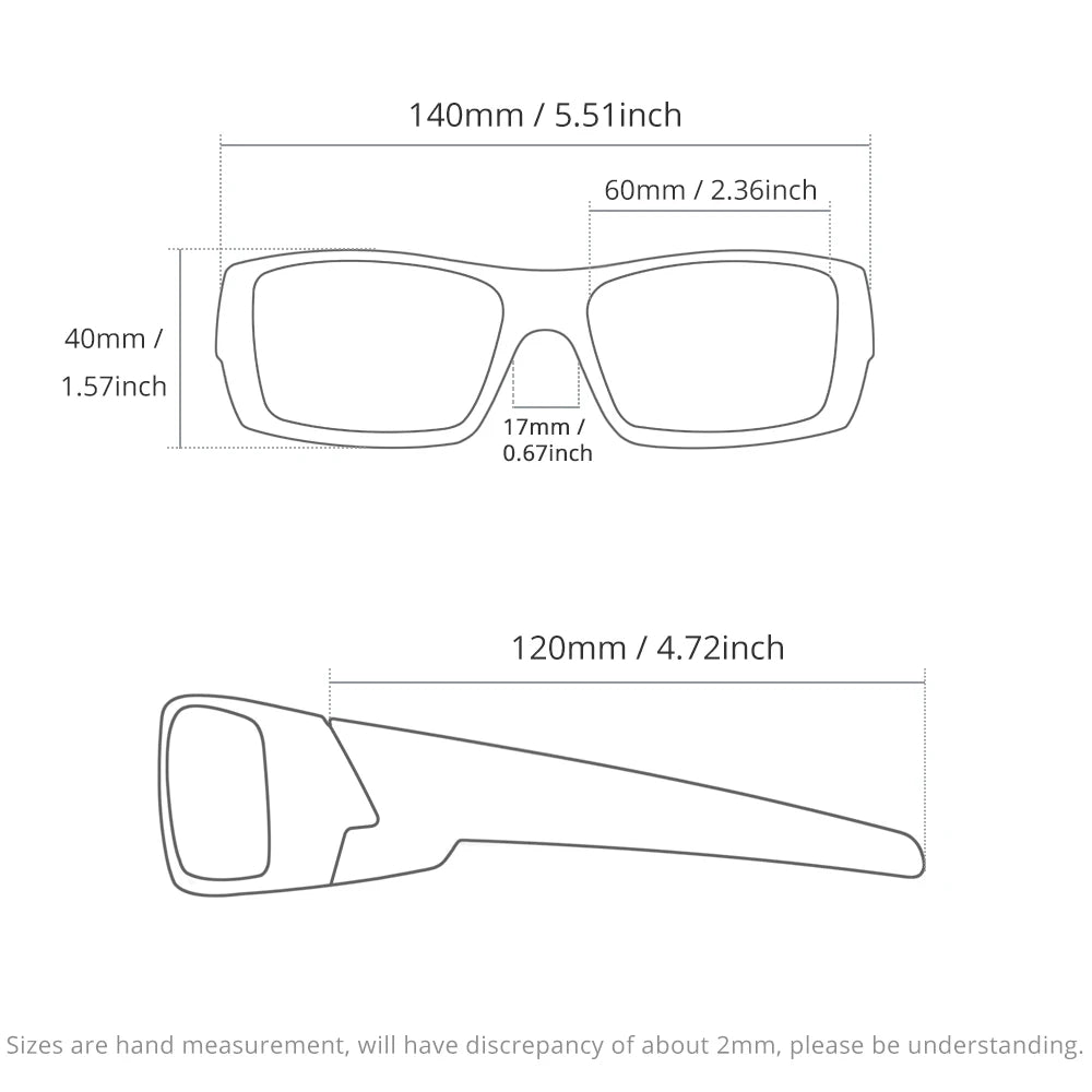 Photochrome Sonnenbrille Schwarzer Rahmen mit Etui | Karnz