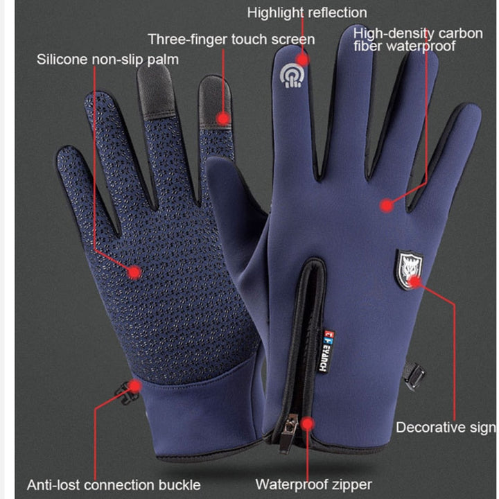 Karnz | Winter wasserdichte thermische Touchscreen-Handschuhe