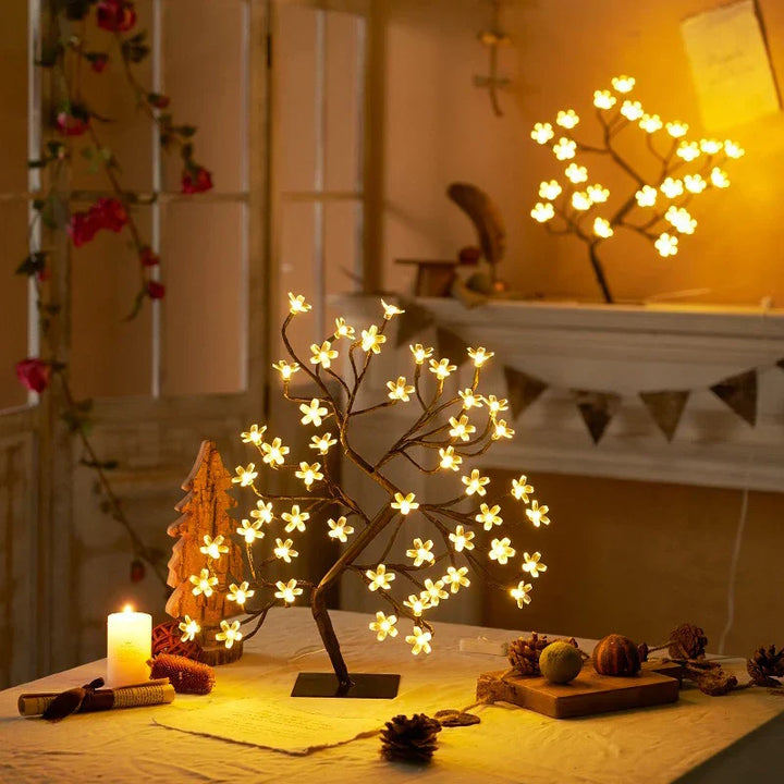 LED Blütenbaum Lampe – Kirschblüten Design für Wohn- und Schlafzimmer Dekoration | Karnz