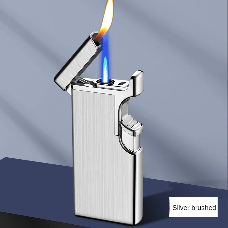 Metall Double Fire Jet Butan Feuerzeug | Karnz