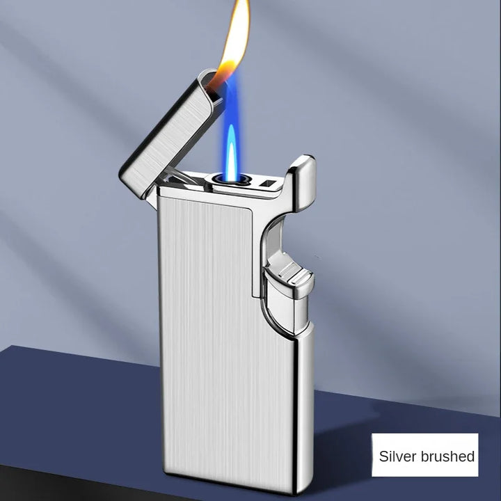 Metall Double Fire Jet Butan Feuerzeug | Karnz