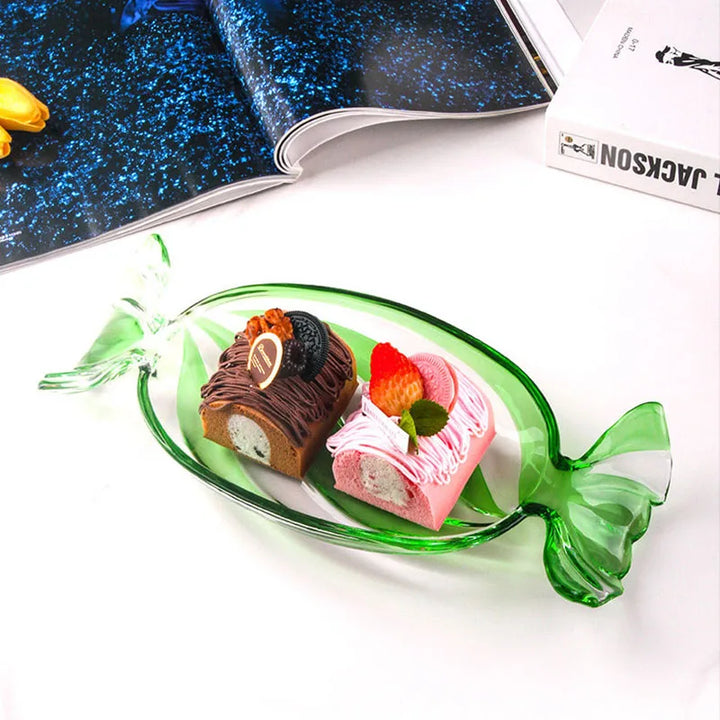 Candy-förmiger Glas Snackteller | Karnz
