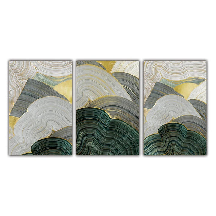 Grün Beige Grau Fließende Wirbel Abstrakte Wandkunst Feine Kunstdrucke Bilder Für Moderne Wohnung Esszimmer Wohnzimmer Kunst Dekor | Karnz