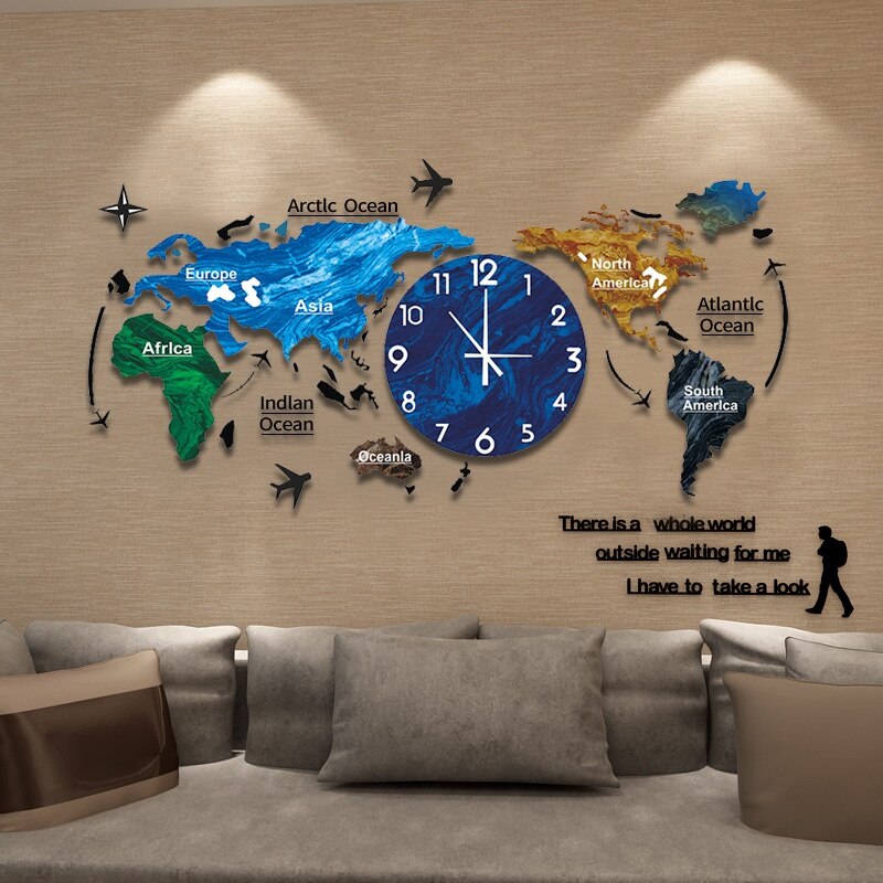 Karnz | Artsy Time Einzigartige Acryl 3D DIY Wanduhr