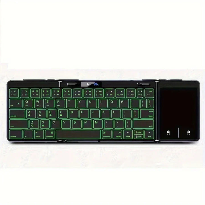 Karnz | Faltbare RGB Drahtlose Eingebautes Touchpad Hintergrundbeleuchtete Reise Tastatur