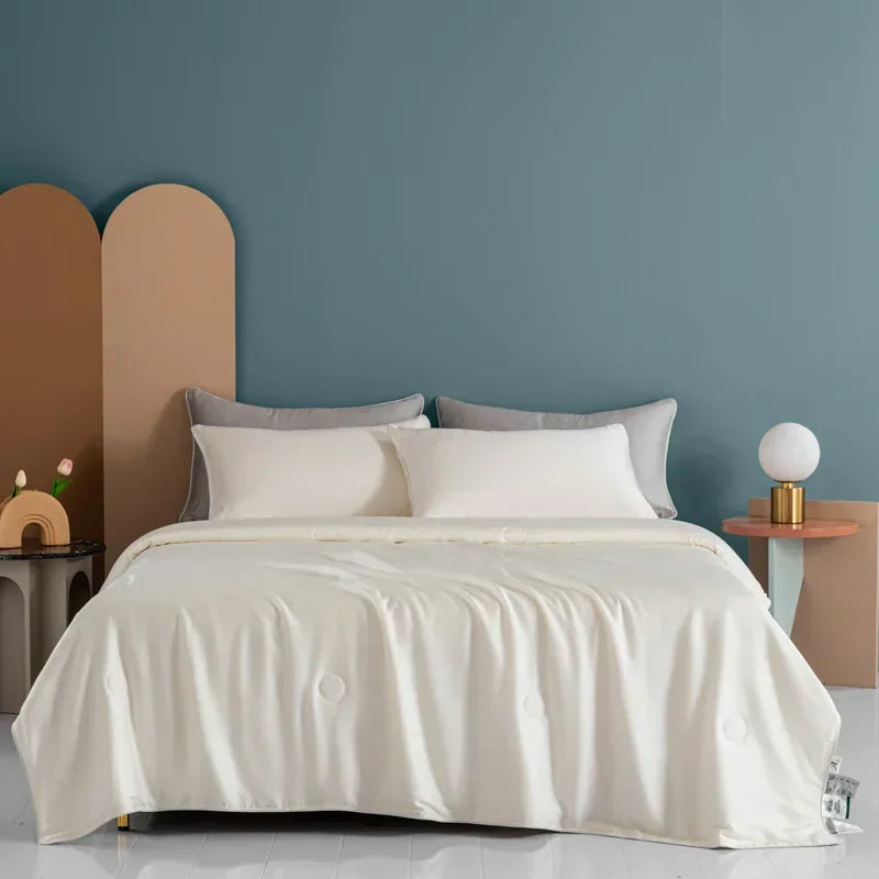 Air Condition Sommerdecke — Pure Color Eis-Seide Kühlende Decke, Leicht & Glatt Twin/Kingsize Bettdecke | Karnz