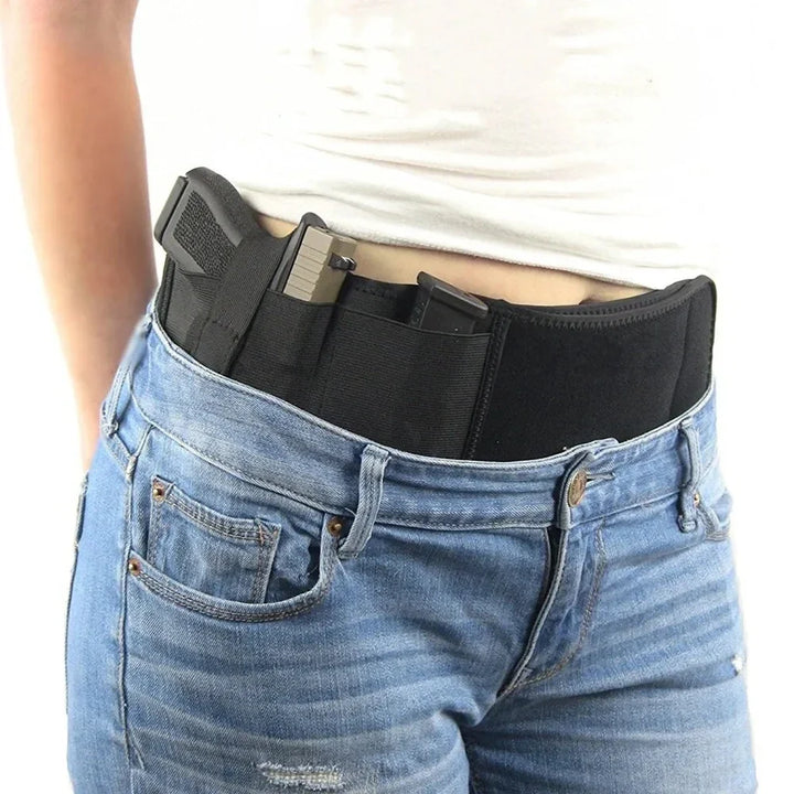 Taktisches Bauchgurt-Holster - Verdeckt tragender Taillengurt - Tragbares verstecktes Holster für Outdoor-Jagd & Verteidigung
