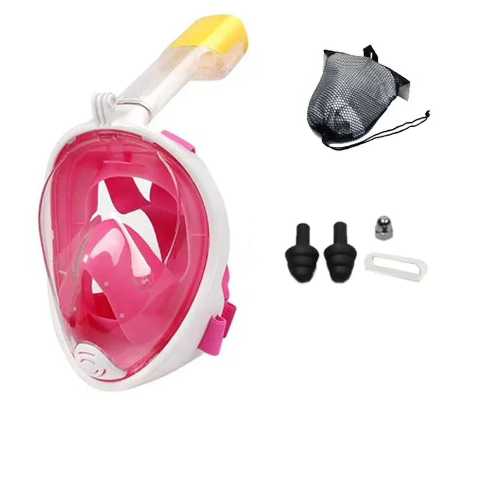 Oceanavue Schnorchelmaske | 180° Vollgesichtsmaske | Beschlagfrei & auslaufsicher | Für Kinder & Erwachsene