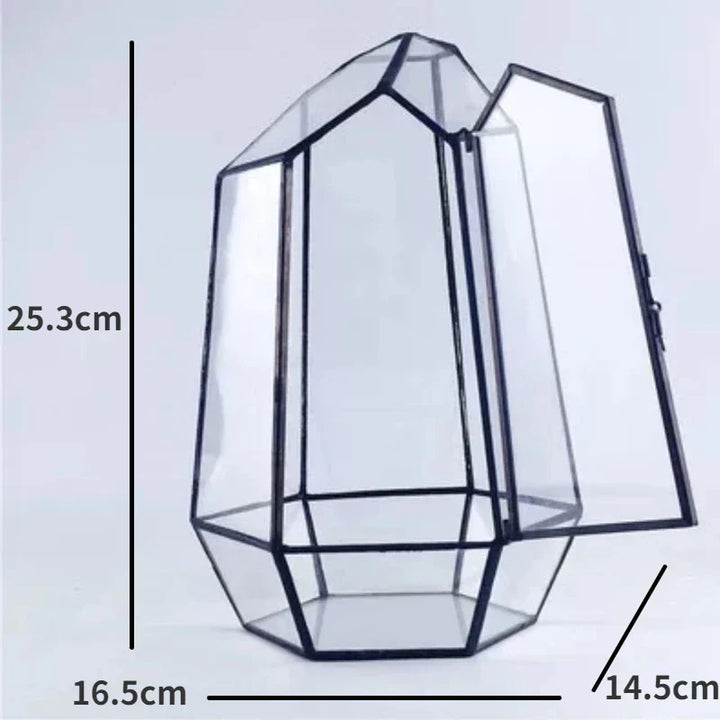 Moderner geometrischer naturinspirierter botanischer Terrarium | Karnz