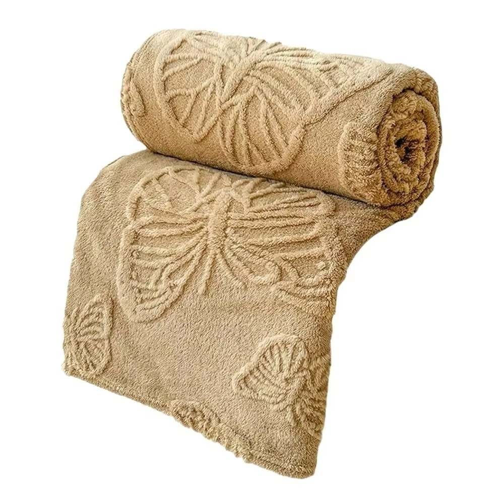 Doppelseitige Kühldecke mit atmungsaktivem Kühleffekt und 3D Schmetterling-Jacquard-Design | Karnz