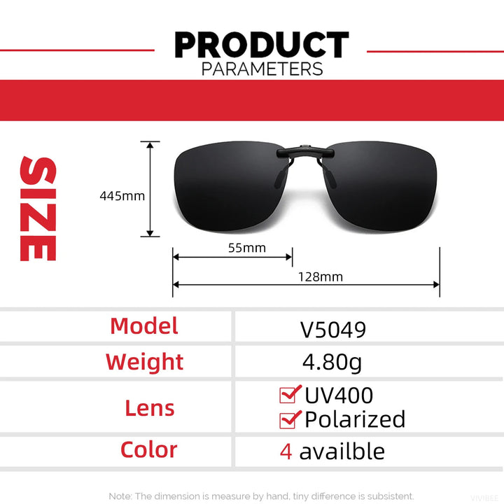 Clip-On Sonnenbrille polarisiert UV400 | Karnz