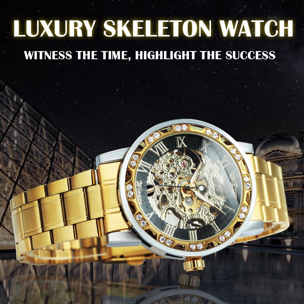 Karnz | Luminescente Mechanische Titan Skeleton Uhr