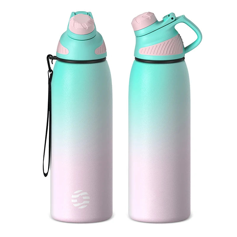 Isolierflasche aus Edelstahl 1000 ml mit Magnetdeckel | Karnz