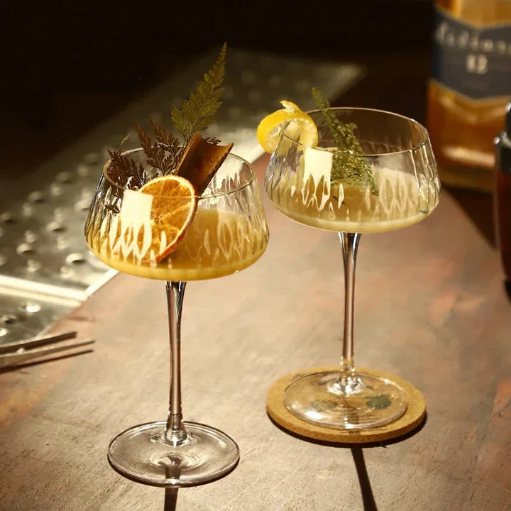 Elegantes 2-teiliges Cocktail Coupe Set Karnz