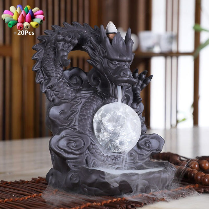 Mystic Dragon Lucky Clay Wasserfall Brenner | Karnz