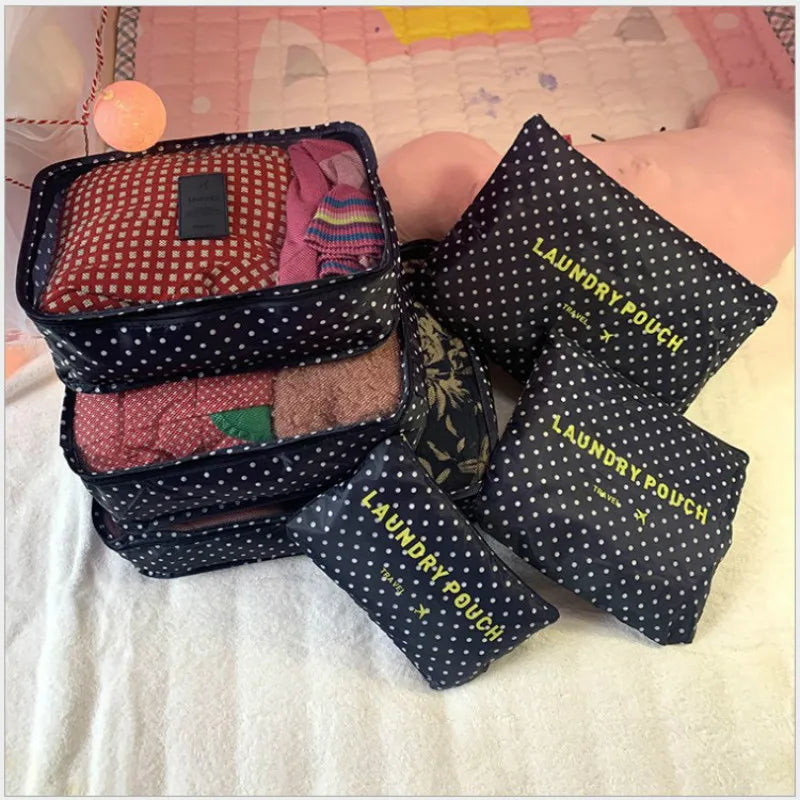 Karnz | TRAVORO Packwürfel Set | 6-teilig | Wasserdicht & Extra Volumen | Koffer Organizer für Herren