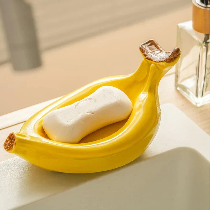 Kreative Keramische Bananenseifenbox | Karnz