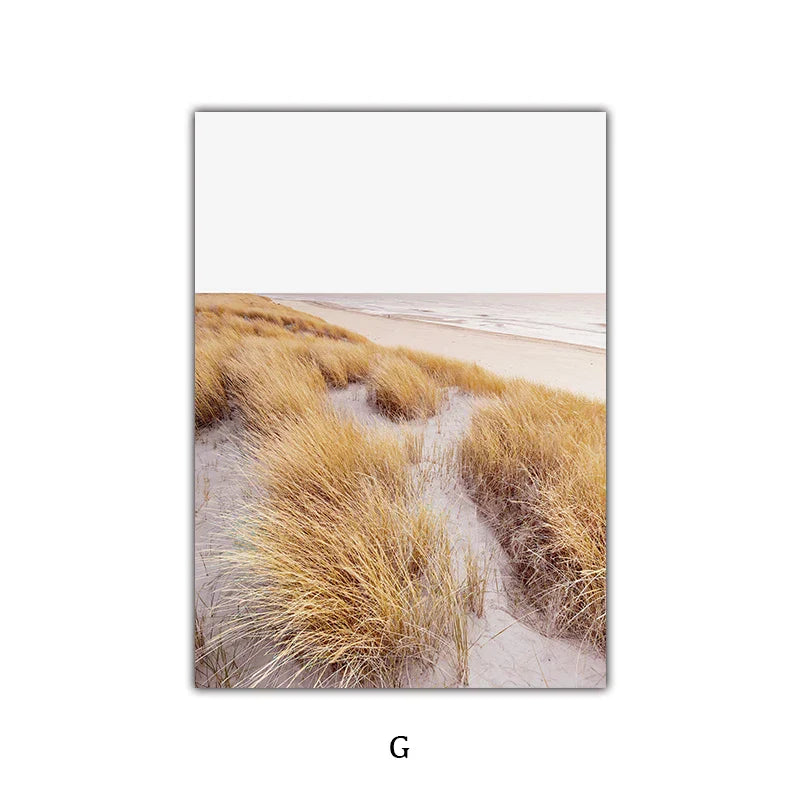 Einfache Natur Flora-Landschaft Galerie Wandkunst Fine Art Leinwanddrucke Minimalistische Nordic Bilder für das Wohnzimmer Skandinavische Wohnkultur | Karnz