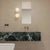 GlasAura Wandlampe mit Mattglasball und Metallbasis | Karnz