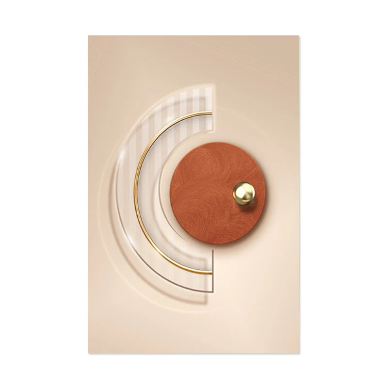Harmonische abstrakte Geometrie moderne Ästhetik Wandkunst feine Kunst Leinwanddrucke Poster Bilder für zeitgenössisches Apartment Wohnzimmer | Karnz