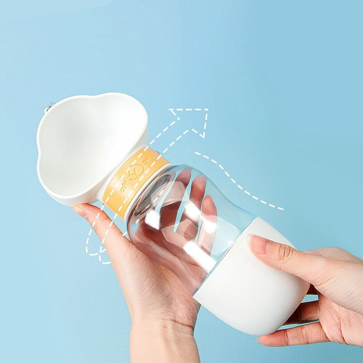 2in1 Smart Pet Tragbare Wasserflasche Futterspender | Karnz