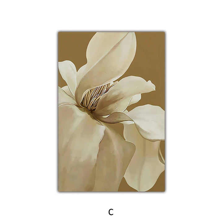 Große abstrakte florale Wandkunst feine Kunstleinwanddrucke moderne Botanikbilder für Wohnzimmer Esszimmer Schlafzimmer Kunstdekoration | Karnz