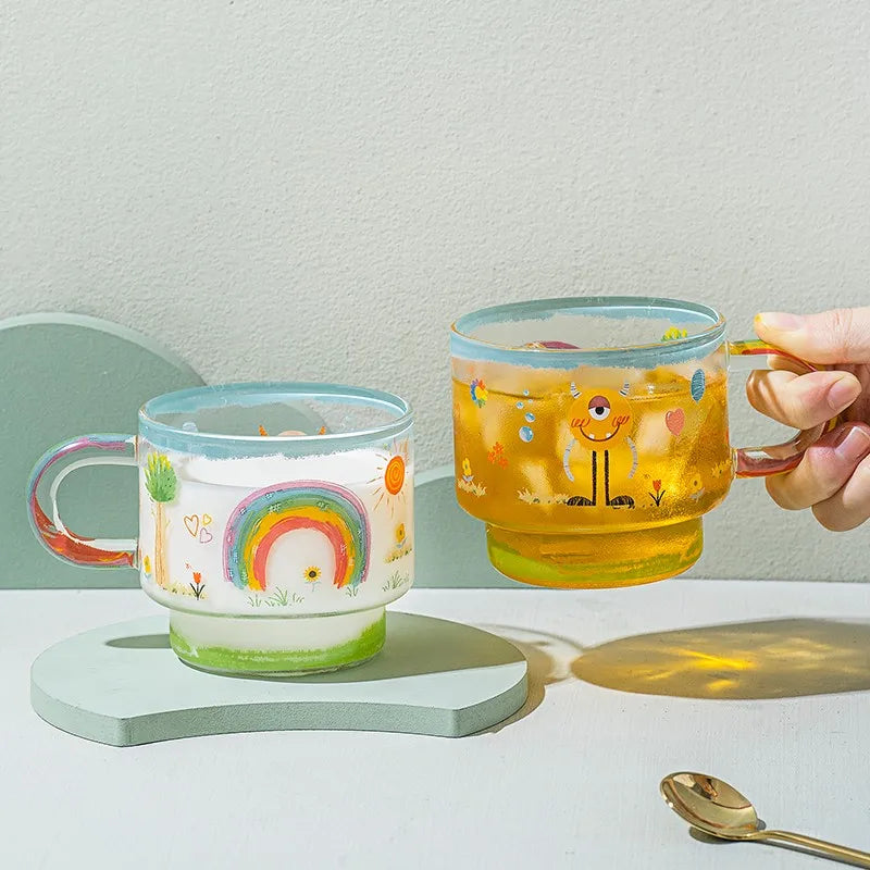 Regenbogen Monster Kaffeetasse