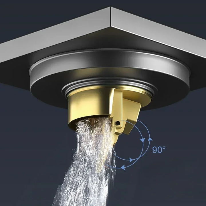 AquaShield Quadrat Edelstahl Bodenablauf Karnz