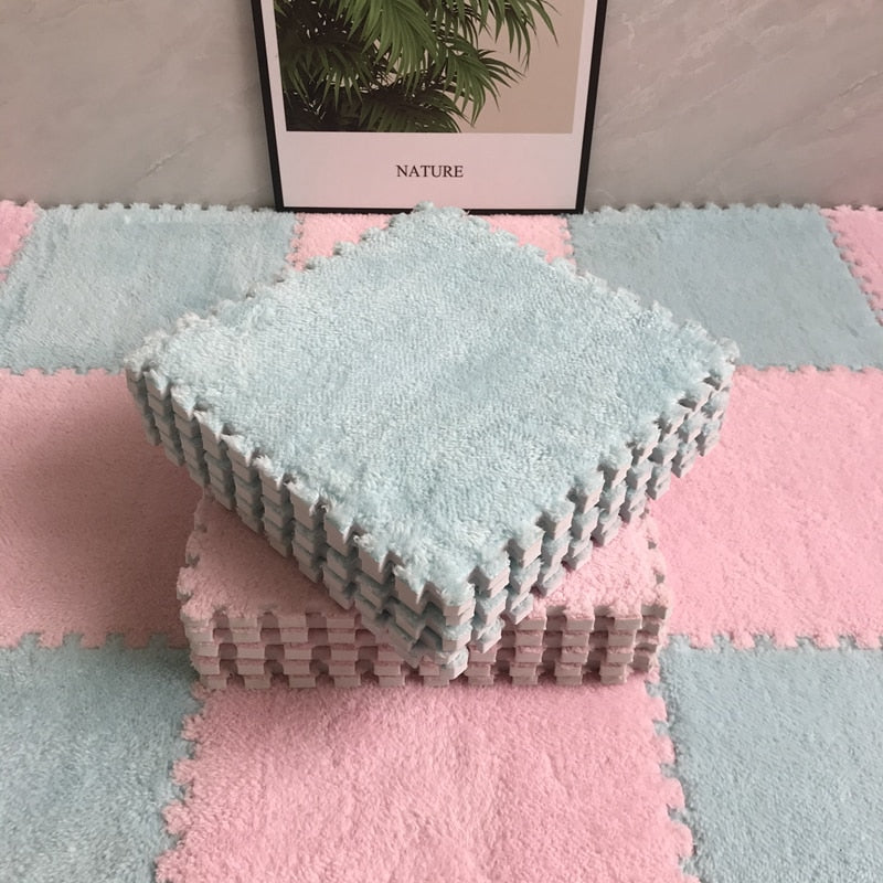 DIY Winter Plush Puzzle Mat | Karnz