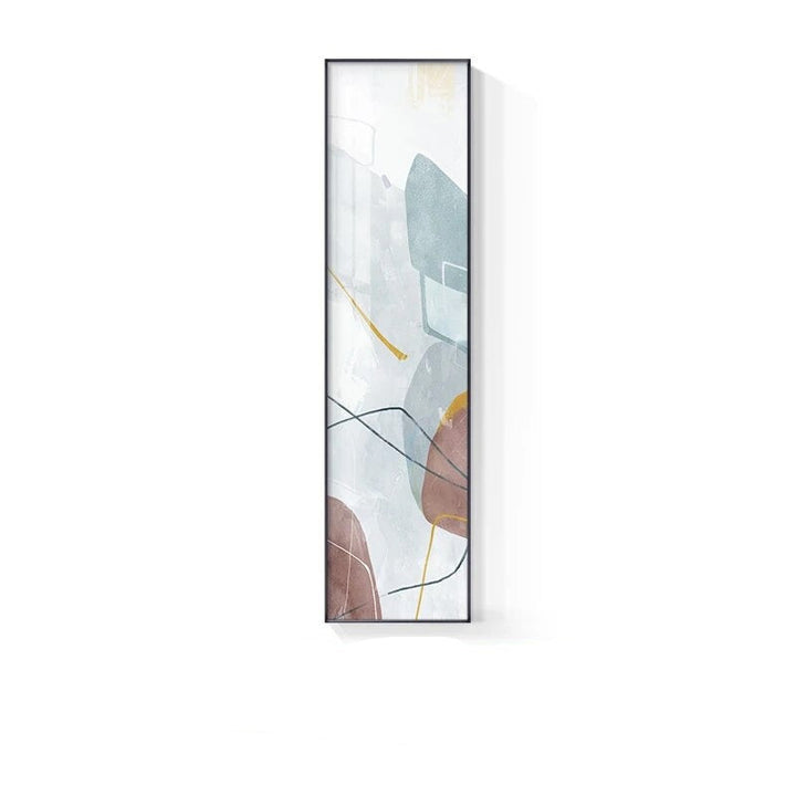 Marmor Druck Abstract Vertikale Format Wandkunst Blau Pastell Rosa Bilder Für Modernes Wohnzimmer Schlafzimmer Eingangsbereich Wanddekoration | Karnz