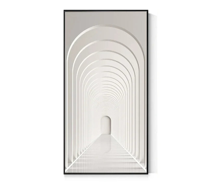 Moderne abstrakte minimalistische Bögen Architektur Wandkunst Fine Art Leinwanddrucke Bilder für Eingangsbereich Foyer Wohnzimmer Home Office Dekor | Karnz