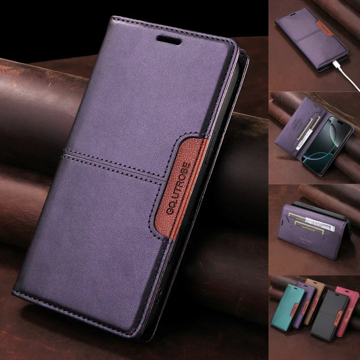 Sandsberg | RFID Flip Leder Samsung S25/S24/S23 Magnetische Brieftaschenhülle