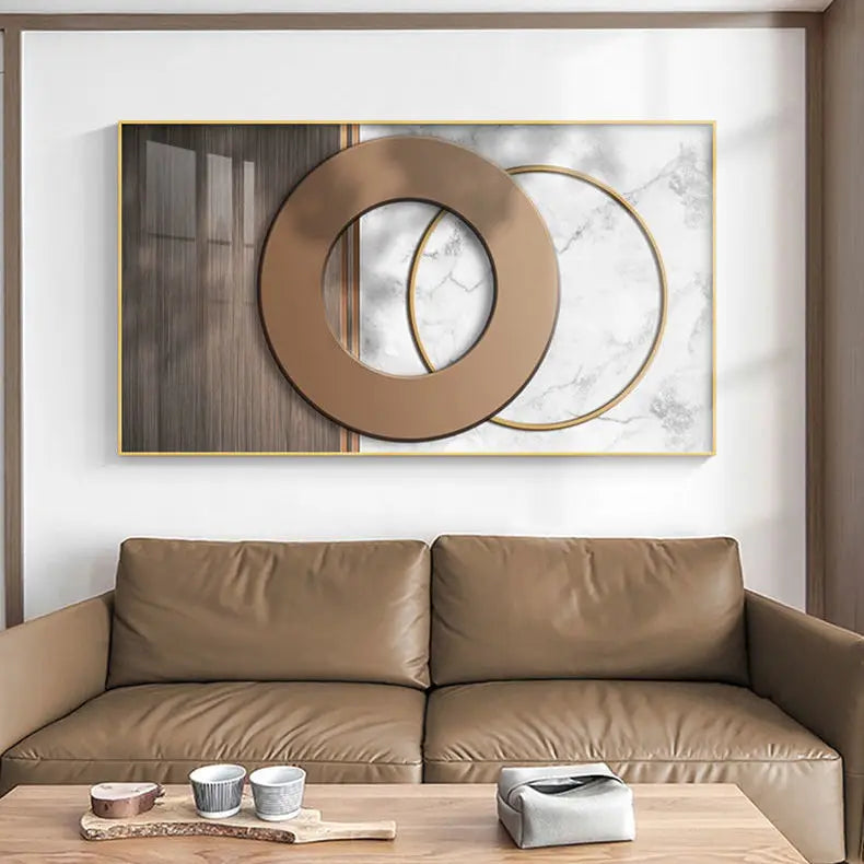 Moderne Ästhetik Abstrakte Sonne & Mond Wandkunst Feine Kunst Leinwanddrucke Bilder für luxuriöses Loft Wohnzimmer Esszimmer Lifestyle Kunst Dekor | Karnz